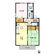 サンライフ市の玉 B棟の間取り画像