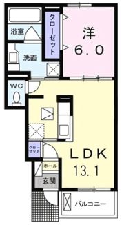 ベル フルールⅡの間取り画像