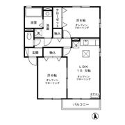 リビングタウン三本柳の間取り画像