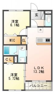PreciousⅡの間取り画像