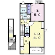 ナリッシュLee Ⅳの間取り画像