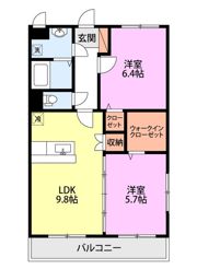 コンフォート越葉の間取り画像