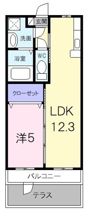 プレステージ ジンの間取り画像