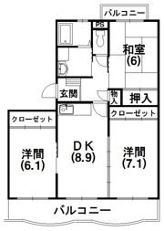 メゾン高丘の間取り画像