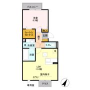 アクアプールス Ⅱの間取り画像