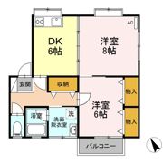 グリーンハウスマツダ Bの間取り画像