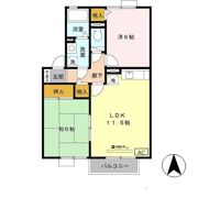 コスモス B棟の間取り画像