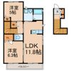 メゾンリバーアイランドAの間取り画像