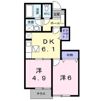 ブルースカイⅥの間取り画像