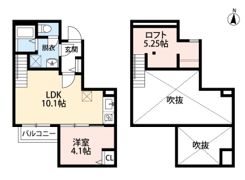 CocoCalm 竹下の間取り画像