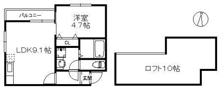 ポラリス周船寺IIIの間取り画像