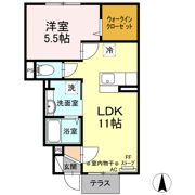 セジュール シャトン Aの間取り画像