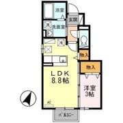 コーポ森の間取り画像
