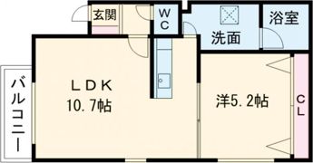 ルーチェ北栄の間取り画像