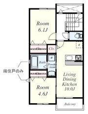 プレミアム県庁前（A棟）の間取り画像