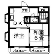 ジュネパレス平塚第03の間取り画像
