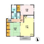 エスコルタ新町 Bの間取り画像