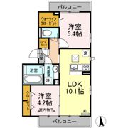 ソシア 青井/コート 青井 ソシア 青井の間取り画像