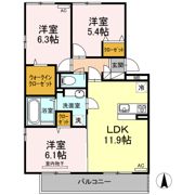 グランシャリオ B棟の間取り画像