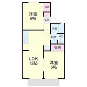 セジュールパルBの間取り画像