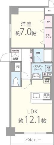 ディアコート新発田の間取り画像