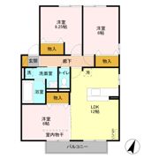 カサ ヴェール A/Bの間取り画像