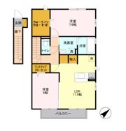 ガーデンヒルズ Aの間取り画像