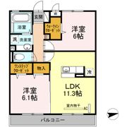 プロムナード元住吉 A棟の間取り画像