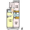 ハビテーションWADAⅢの間取り画像