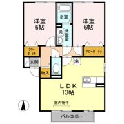 ヴィラ・アクア A棟の間取り画像