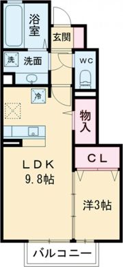 メゾンプランタニエール トロワの間取り画像