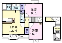 パツィエンテ カプリコルノ Ⅰの間取り画像