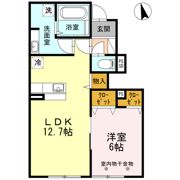 D-room七重浜の間取り画像