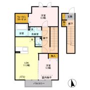 プルミエル Aの間取り画像