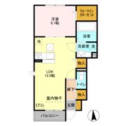 グリーンコーポシティ前川 Bの間取り画像