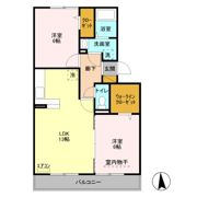 リバーパーク蒲生 Aの間取り画像