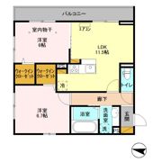 リヴェールコートの間取り画像
