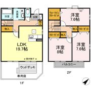 リビングタウン勝川 Cの間取り画像