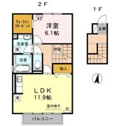 ヴィラコート J3 （East）の間取り画像
