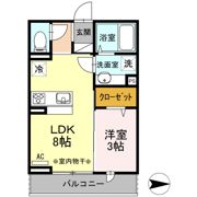 ルナマリア国立 Aの間取り画像
