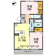 カーサ フェリーチェ Cの間取り画像