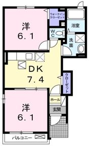 ライフ ライズBの間取り画像
