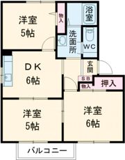 ラフォーンヴィラ B棟の間取り画像