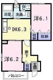 レジデンスK Ⅱの間取り画像