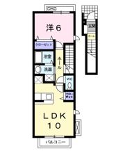 プラシード江津Aの間取り画像