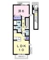 プラシード江津Aの間取り画像