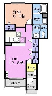ラフレシール ノアの間取り画像