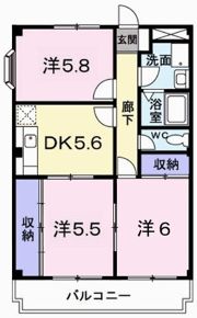 レジデンスK1の間取り画像