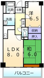 PRIME COURTの間取り画像