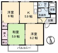 メゾン築山 C棟の間取り画像